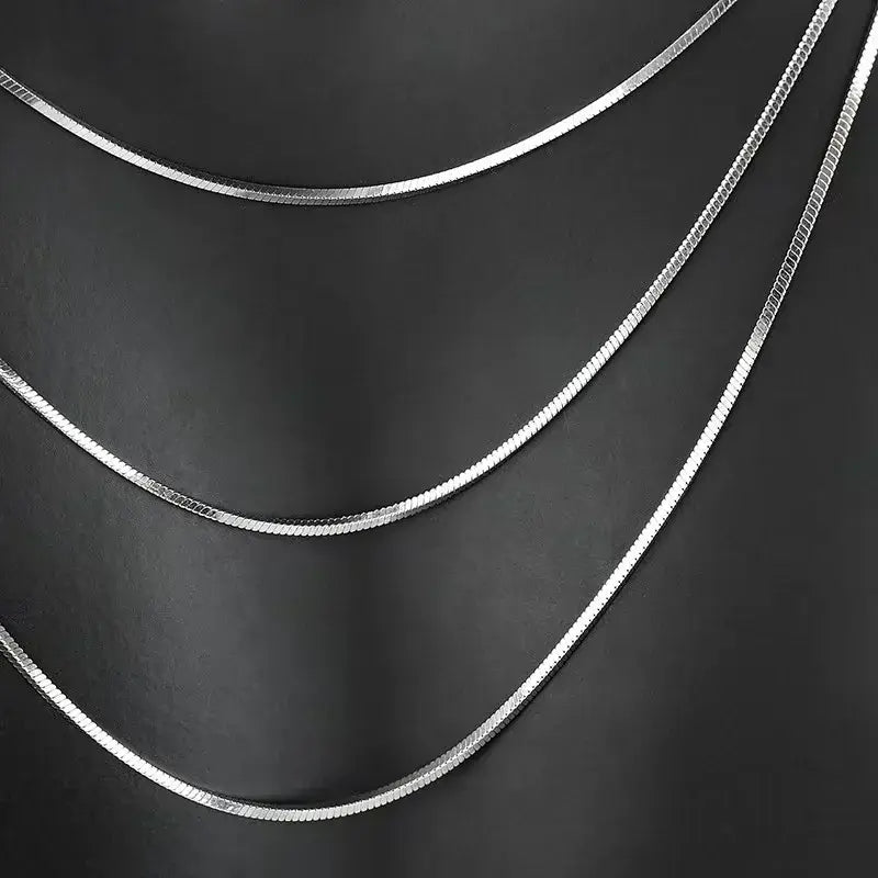Thin snake chain set for boys and girls