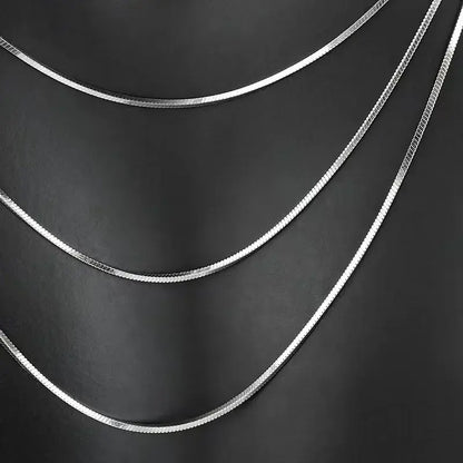 Thin snake chain set for boys and girls
